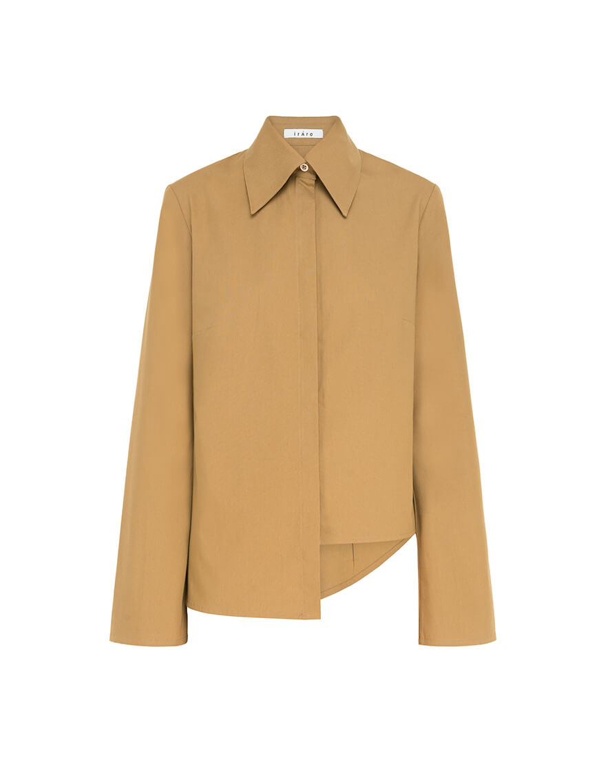 DSC_4259 Асиметрична сорочка з бавовни IRARO (IRRO_IR_FW20_SA_016) - фото 2