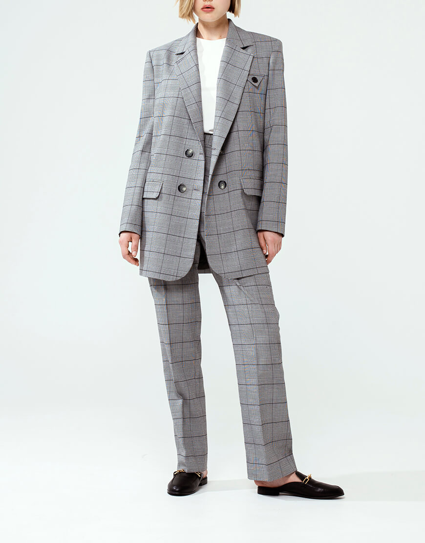 IRRO_IR_FW20_PP_005 (2) Штани в клітинку з вовни IRARO (IRRO_IR_FW20_PP_005) - фото 3