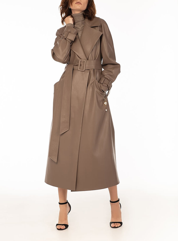 Тренч з еко-шкіри Саррucino WONDER (WNDR_fw2021_trcap_01) - фото 15