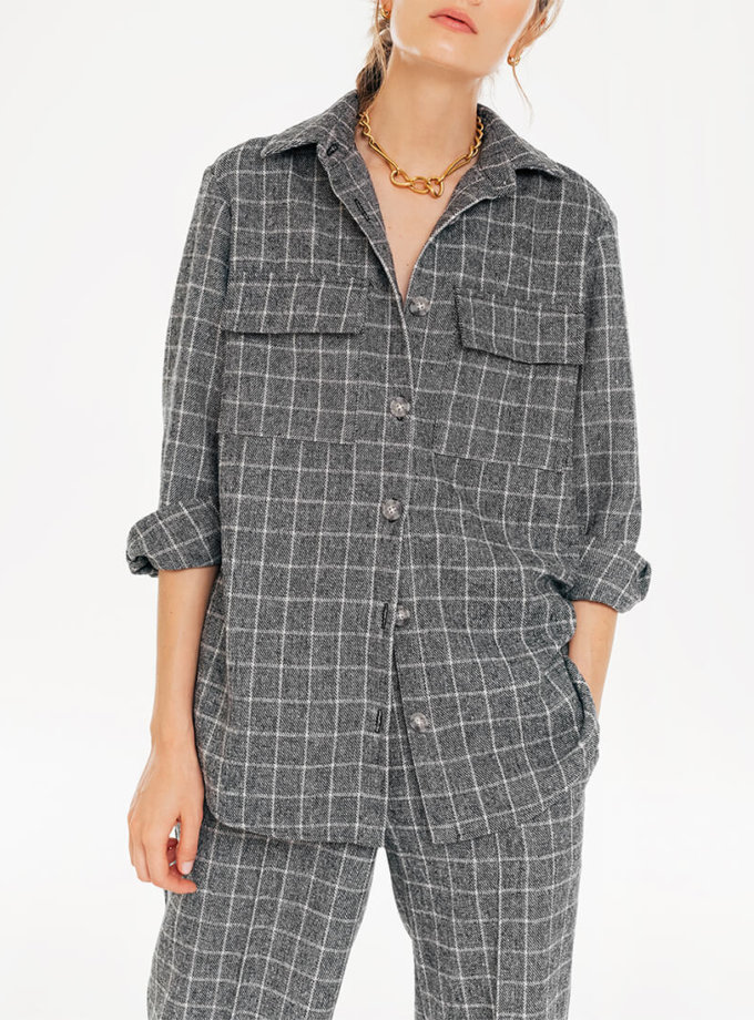 Сорочка в клітинку з накладними кишенями BALCONY GARMENT (BLCGR_BLCN735) - фото 13