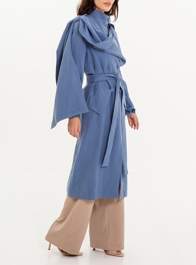 Тренч з декоративним шарфом XM BY MALINOVSKAYA (XM_Nat_23)