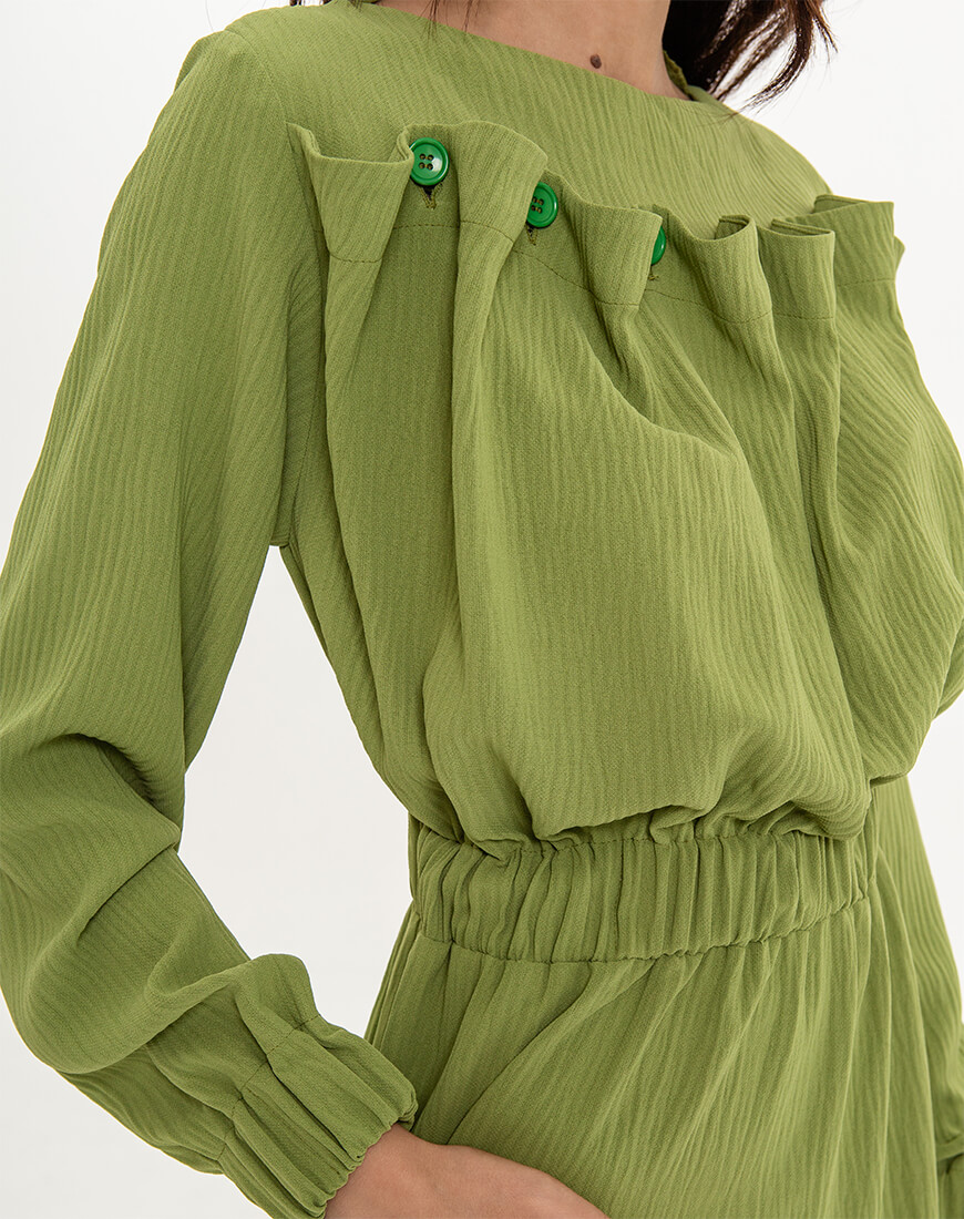 153 Сукня міді з резинкою на талії XM BY MALINOVSKAYA (XM_Nat_27) - фото 3