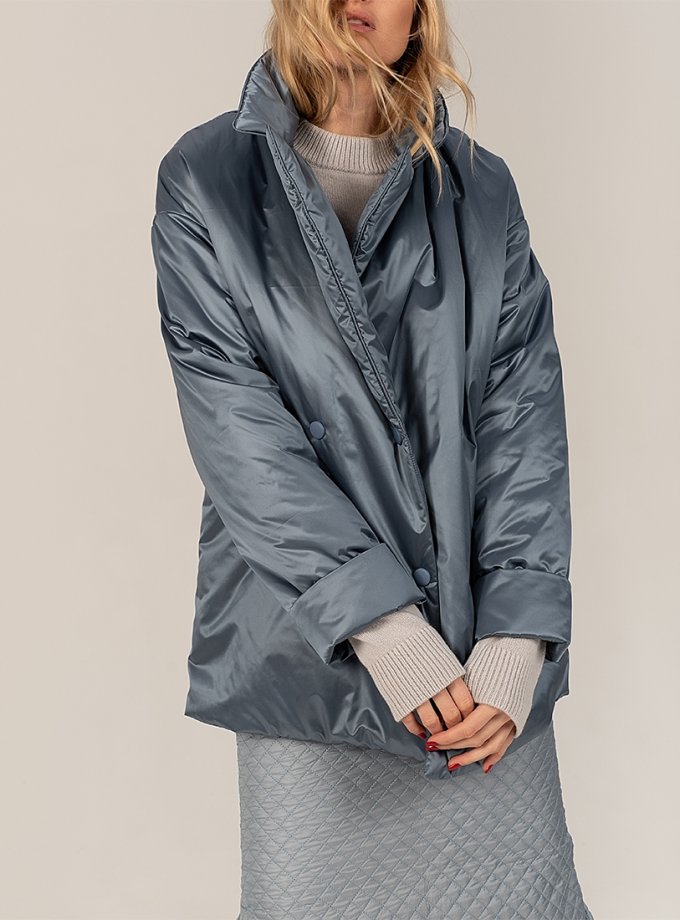 Короткий пуховик Gray-blue WONDER (WNDR_win_21_djbl_02) - фото 11