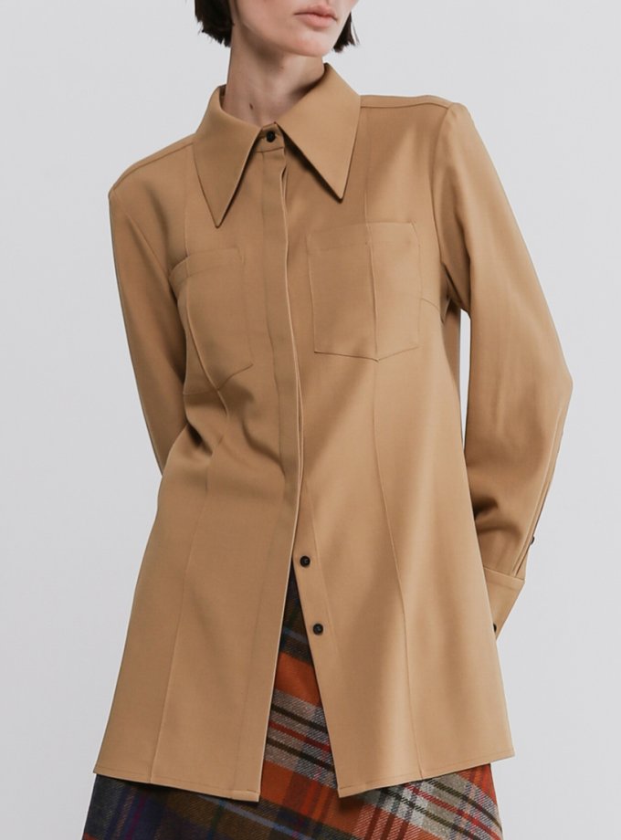 Блуза з вовни з кишенями SHAKO (SHKO_20019004)