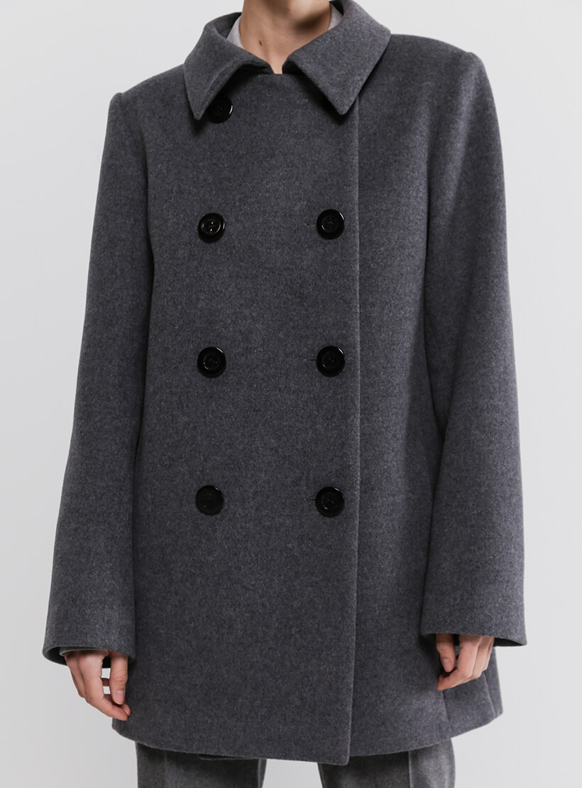 72 Двобортне пальто з вовни SHAKO (SHKO_20036001) - фото 6