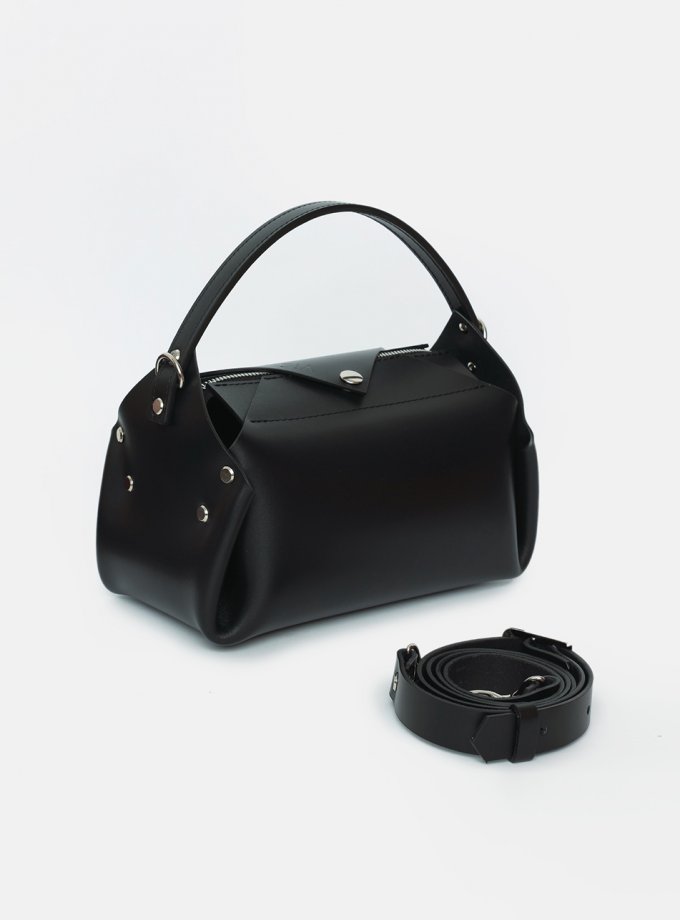 Шкіряна сумка Hoshi M Black VIS (VIS_Hoshi-bag-М-002)