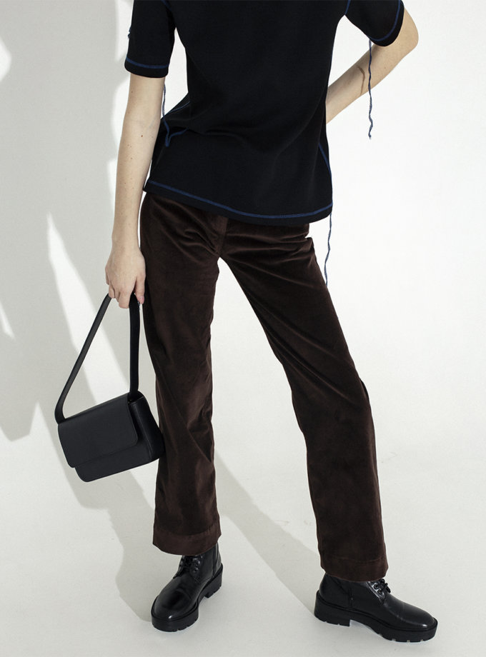 Велюрові штани прямого крою IRARO (IR_WD_PV_004) - фото 7
