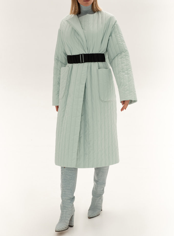 Стьобане пальто з поясом WONDER (WNDR_sp_21_pspmt_03) - фото 17