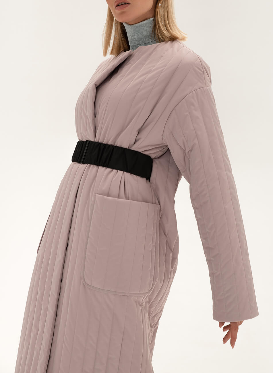 DSC_7865-Edit Стьобане пальто з поясом WONDER (WNDR_sp_21_pspl_03) - фото 8