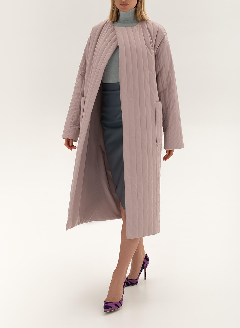 DSC_7884-Edit Стьобане пальто з поясом WONDER (WNDR_sp_21_pspl_03) - фото 2