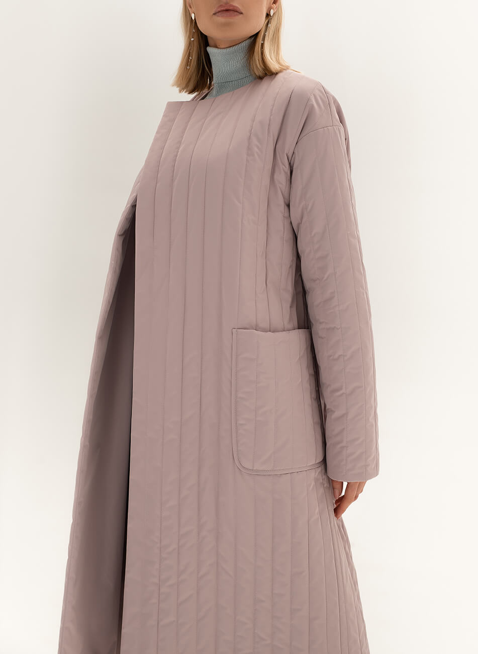 DSC_7899-Edit Стьобане пальто з поясом WONDER (WNDR_sp_21_pspl_03) - фото 5