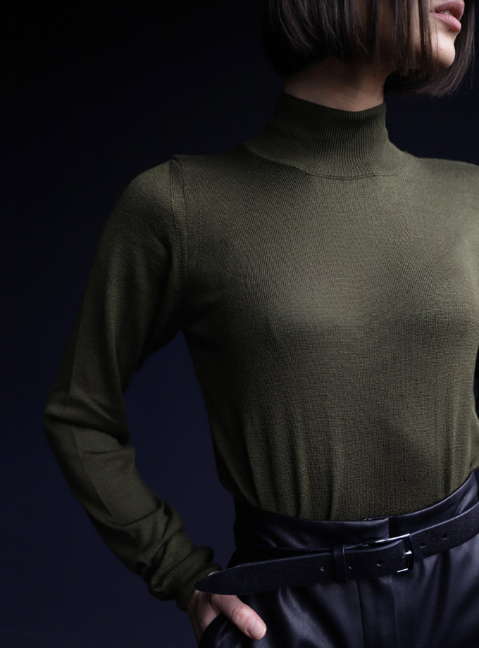 Трикотажний гольф FIORE BIANCO (FRBC_FBglf-haki)