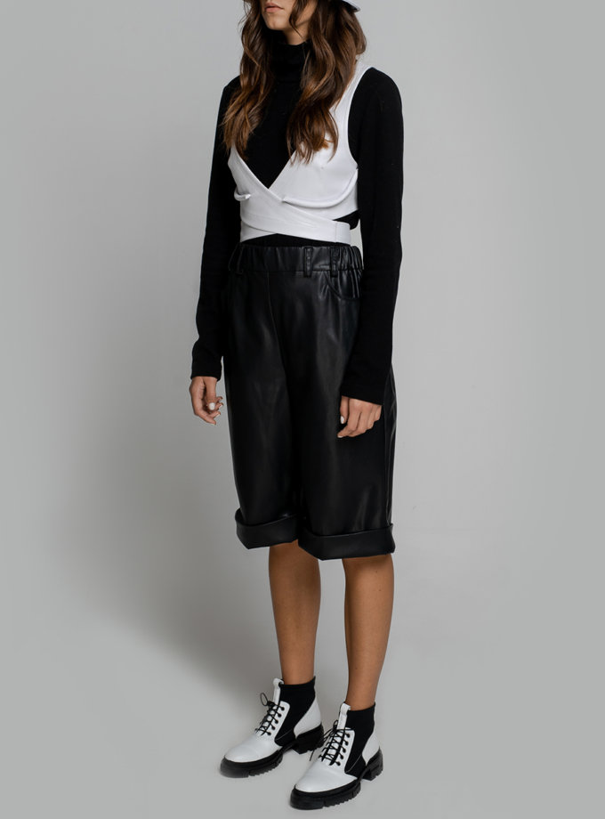 Бермуди з еко-шкіри 7/11 SEVEN ELEVEN (SE_SE18_Shrts_Brm_Lthr)