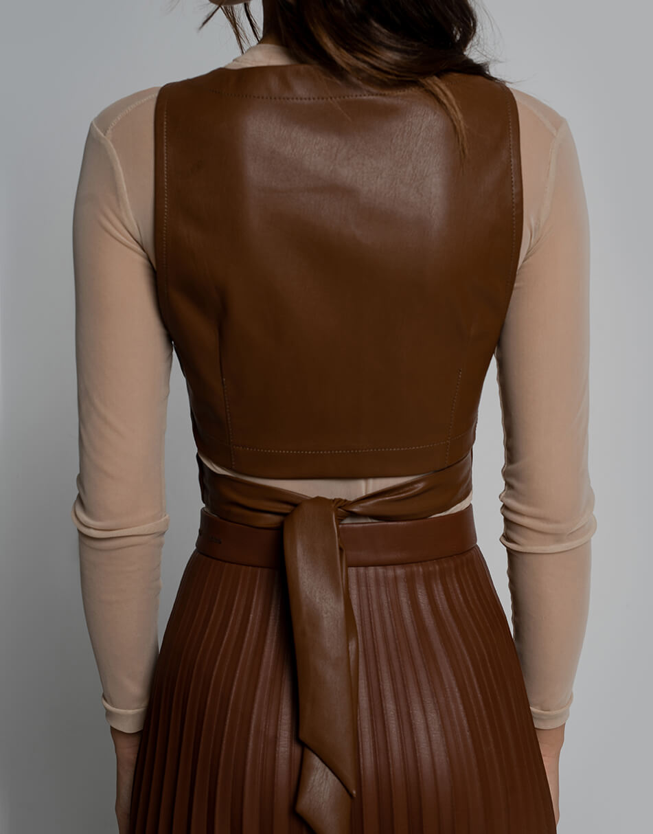 SE20_Tp_Wrp_Lthr_BR (5) Топ на запах з еко-шкіри 7/11 SEVEN ELEVEN (SE_SE20_Tp_Wrp_Lthr_BR) - фото 5