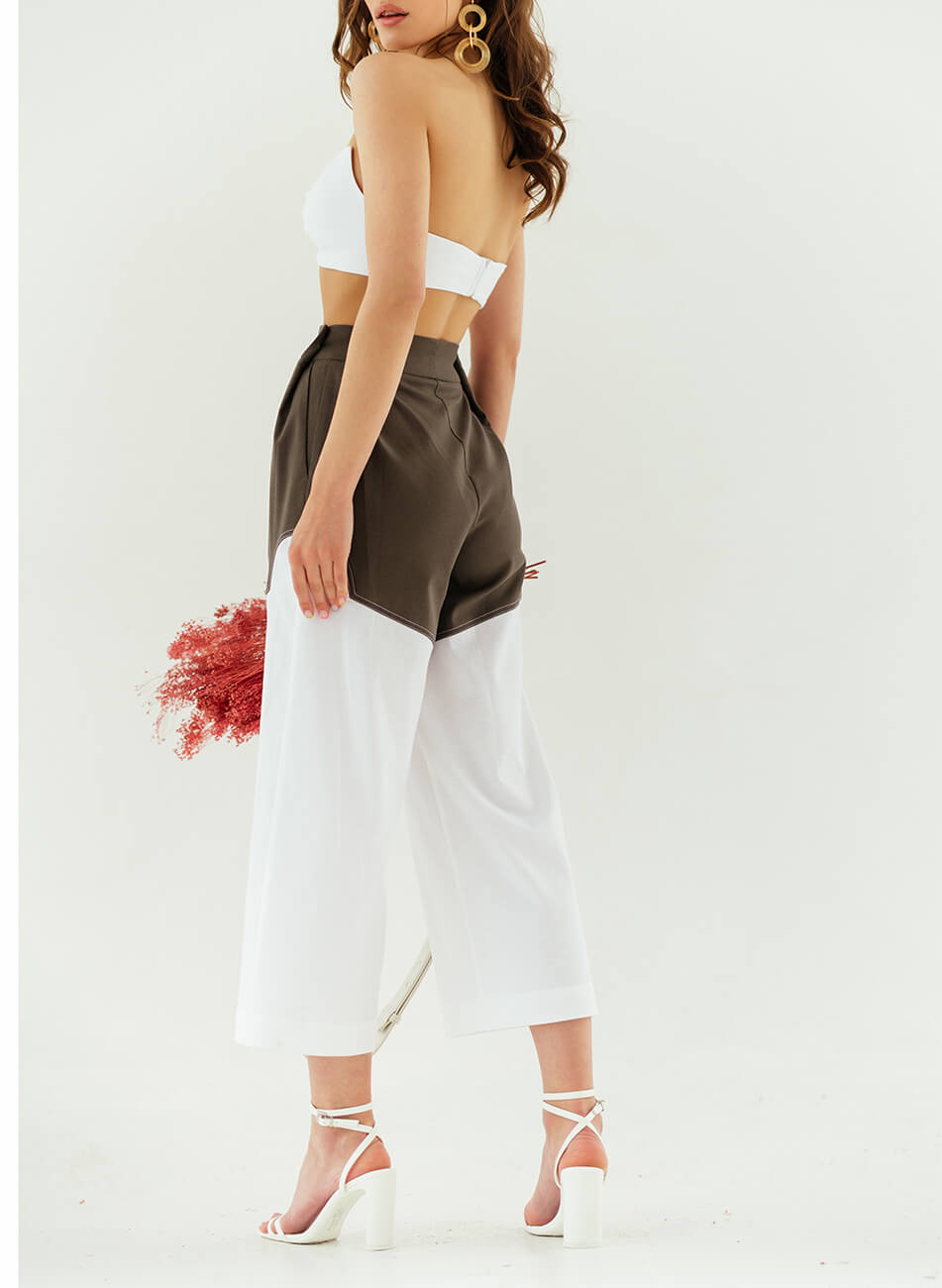 Кюлоты (3) Двокольорові кюлоти 7/11 SEVEN ELEVEN (SE_SE19_Clt_Khk_Shrts_W) - фото 3