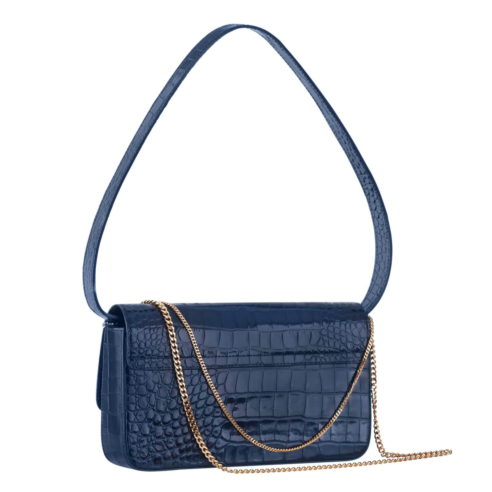 синий-3 Шкіряна сумка з тисненням irAro x Vikele Studio IRARO (IRRO_IR_SS20_LB_croco-blue) - фото 2