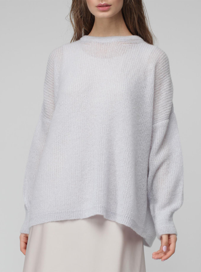Джемпер oversize з мохеру MISS SECRET (MISS_PU-020-pearl)
