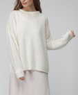 Джемпер oversize з мохеру MISS SECRET (MISS_PU-020-white) - фото 8
