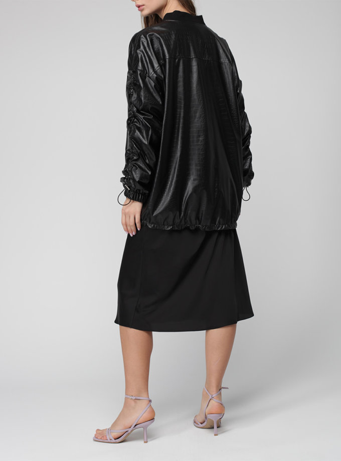 Куртка oversize з екошкіри MISS SECRET (MISS_JA-009-black)
