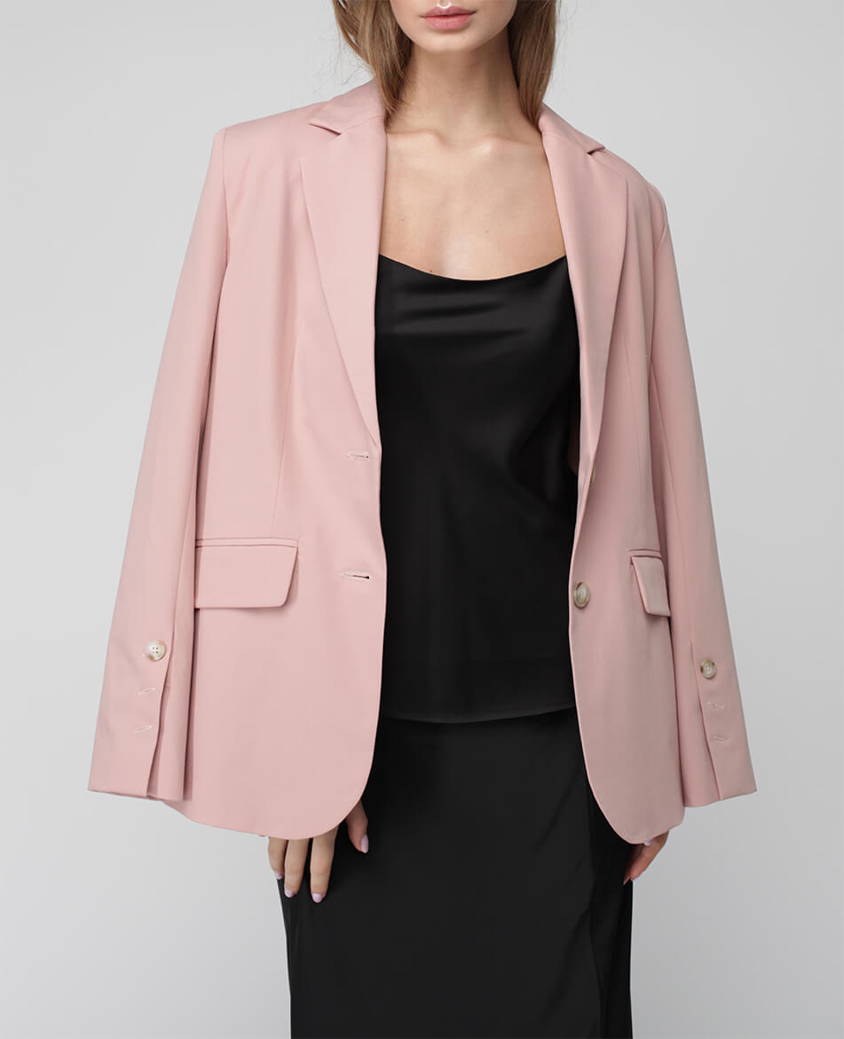 17 Однобортний піджак прямого силуету MISS SECRET (MISS_JA-013-pink) - фото 4