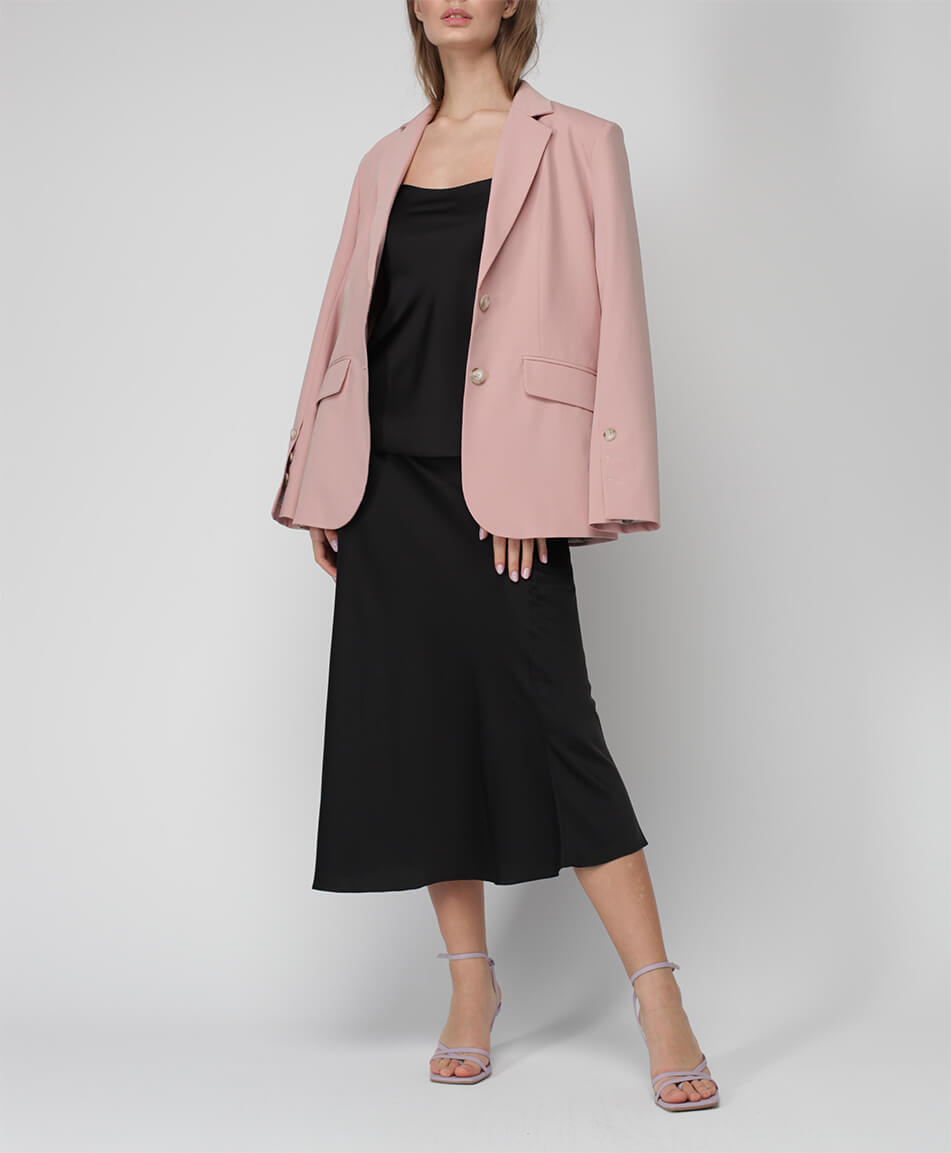18 Однобортний піджак прямого силуету MISS SECRET (MISS_JA-013-pink) - фото 5