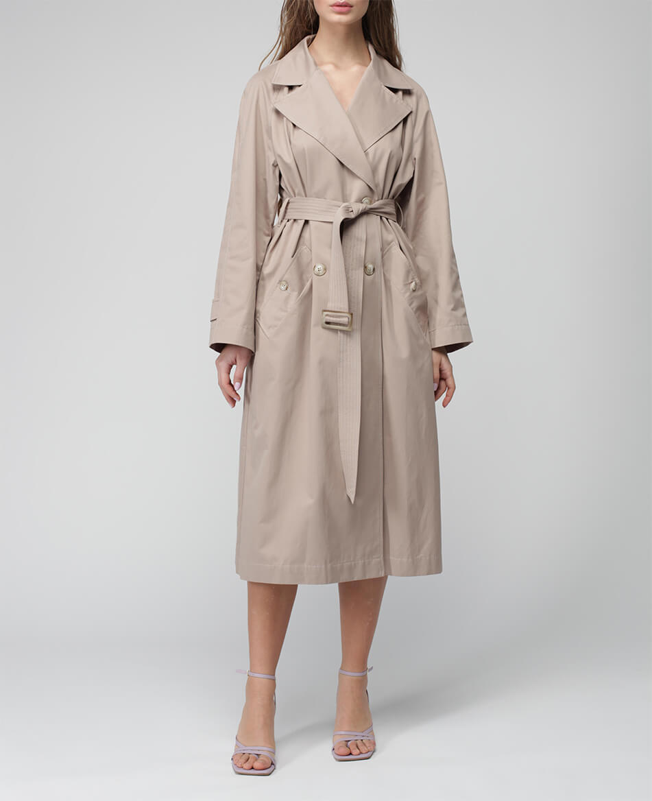 2 Двобортний тренч із бавовни MISS SECRET (MISS_JA-015-stone) - фото 6