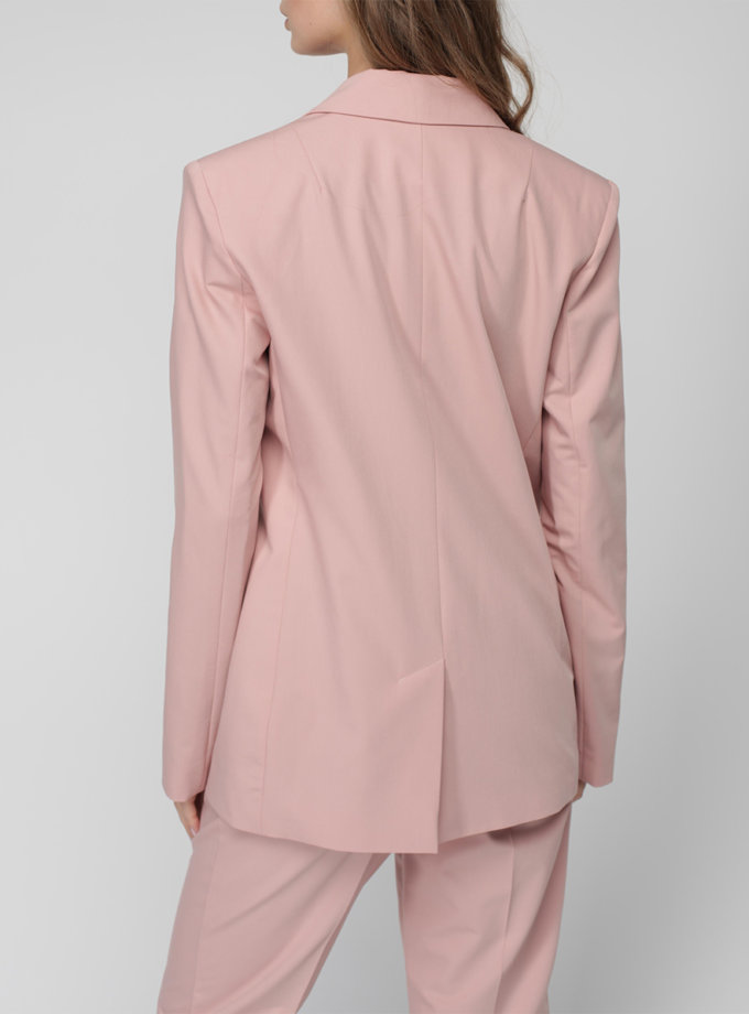 Однобортний піджак прямого силуету MISS SECRET (MISS_JA-013-pink)