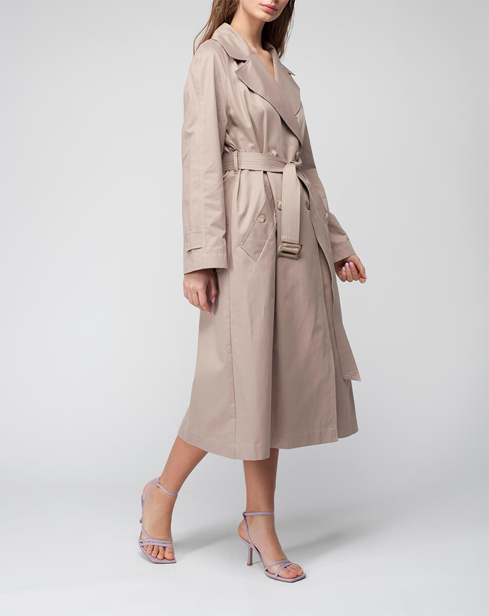 3 Двобортний тренч із бавовни MISS SECRET (MISS_JA-015-stone) - фото 5