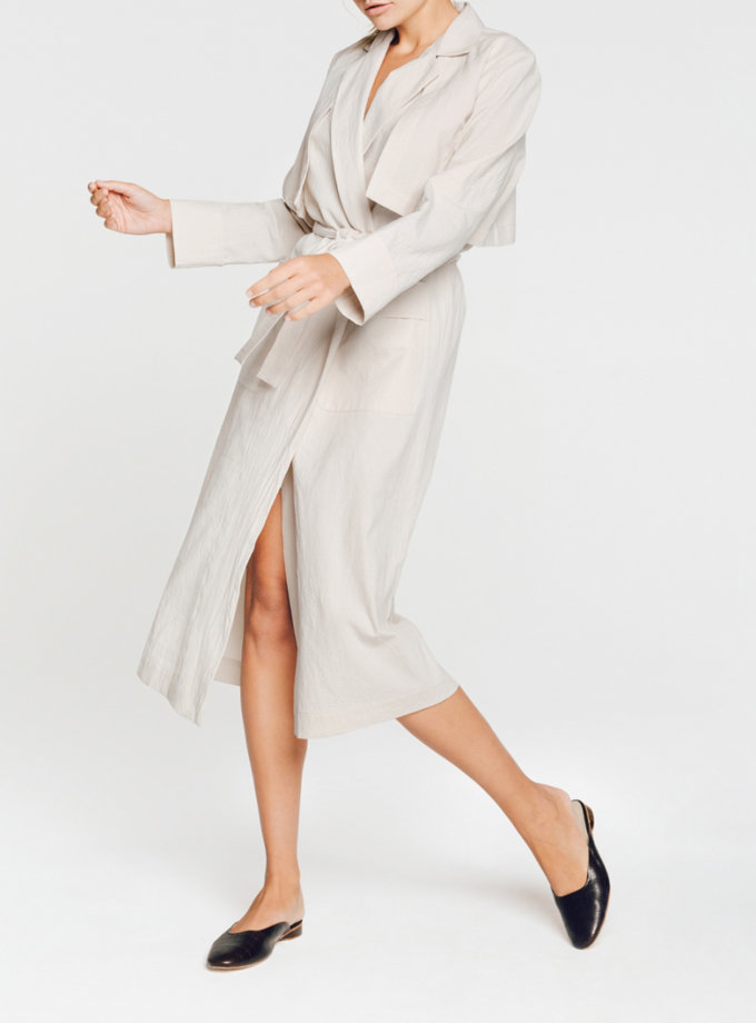 Бавовняний халат-тренч BALCONY GARMENT (BLCGR_BLCN_520) - фото 5