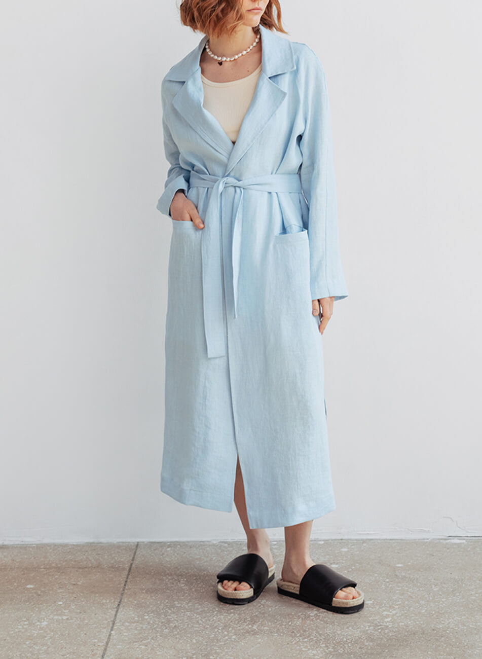 698 (1) Лляна накидка з кишенями BALCONY GARMENT (BLCGR_BLCN_698)