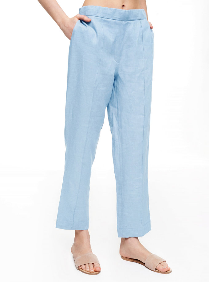 Лляні штани зі стрілками BALCONY GARMENT (BLCGR_BLCN_699) - фото 3