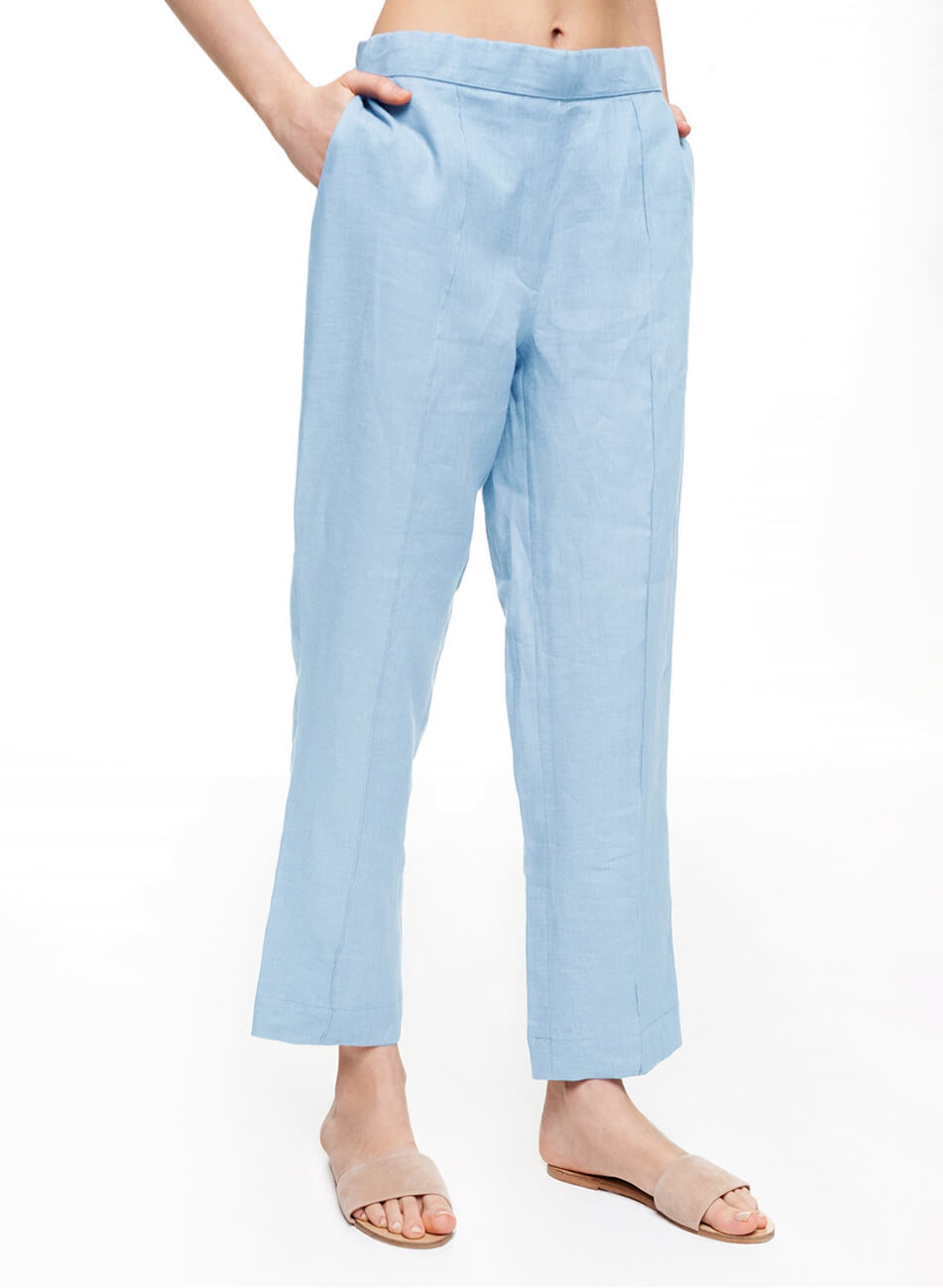 699 Лляні штани зі стрілками BALCONY GARMENT (BLCGR_BLCN_699)