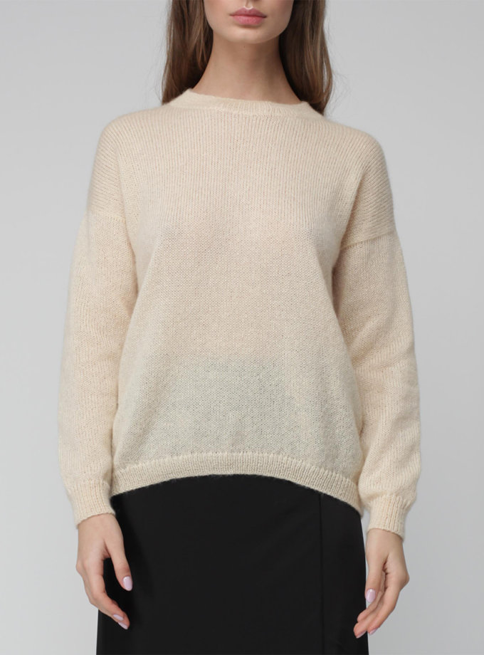 Джемпер із мохеру вкорочений MISS SECRET (MISS_PU-013-peach)