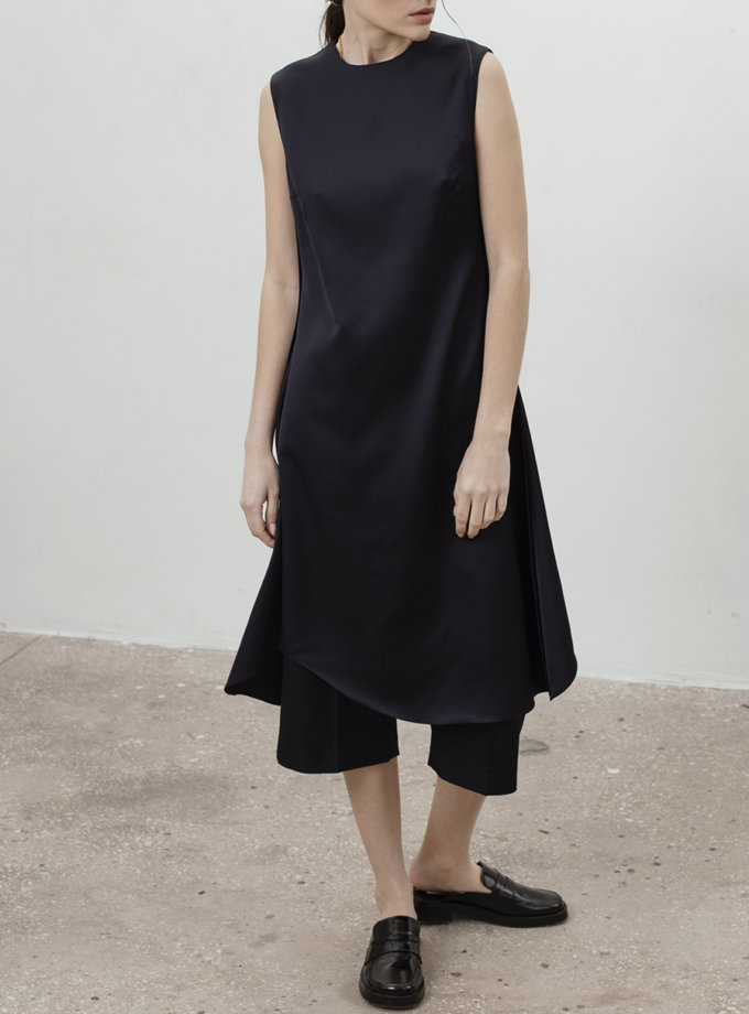 Темно-синя сукня з розрізами IRARO (IRRO_IR_SS21_DB_003) - фото 7