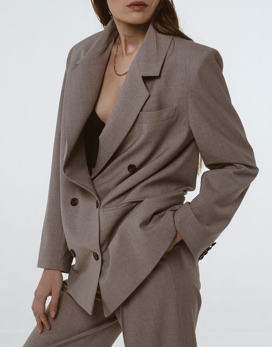 IR_SS21_JG_006 (7) Двобортний жакет із вовни IRARO (IRRO_IR_SS21_JG_006) - фото 4