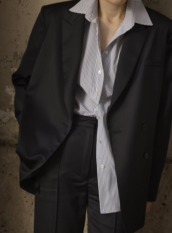 Бавовняна сорочка в смужку IRARO (IRRO_IR_SS21_SS_010) - фото 7