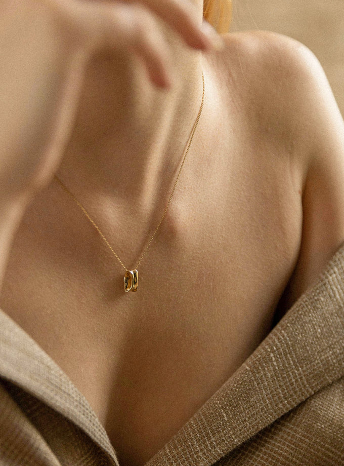 Підвіска із жовтого золота RIMMART JEWELRY (RAJ_PRA-004)