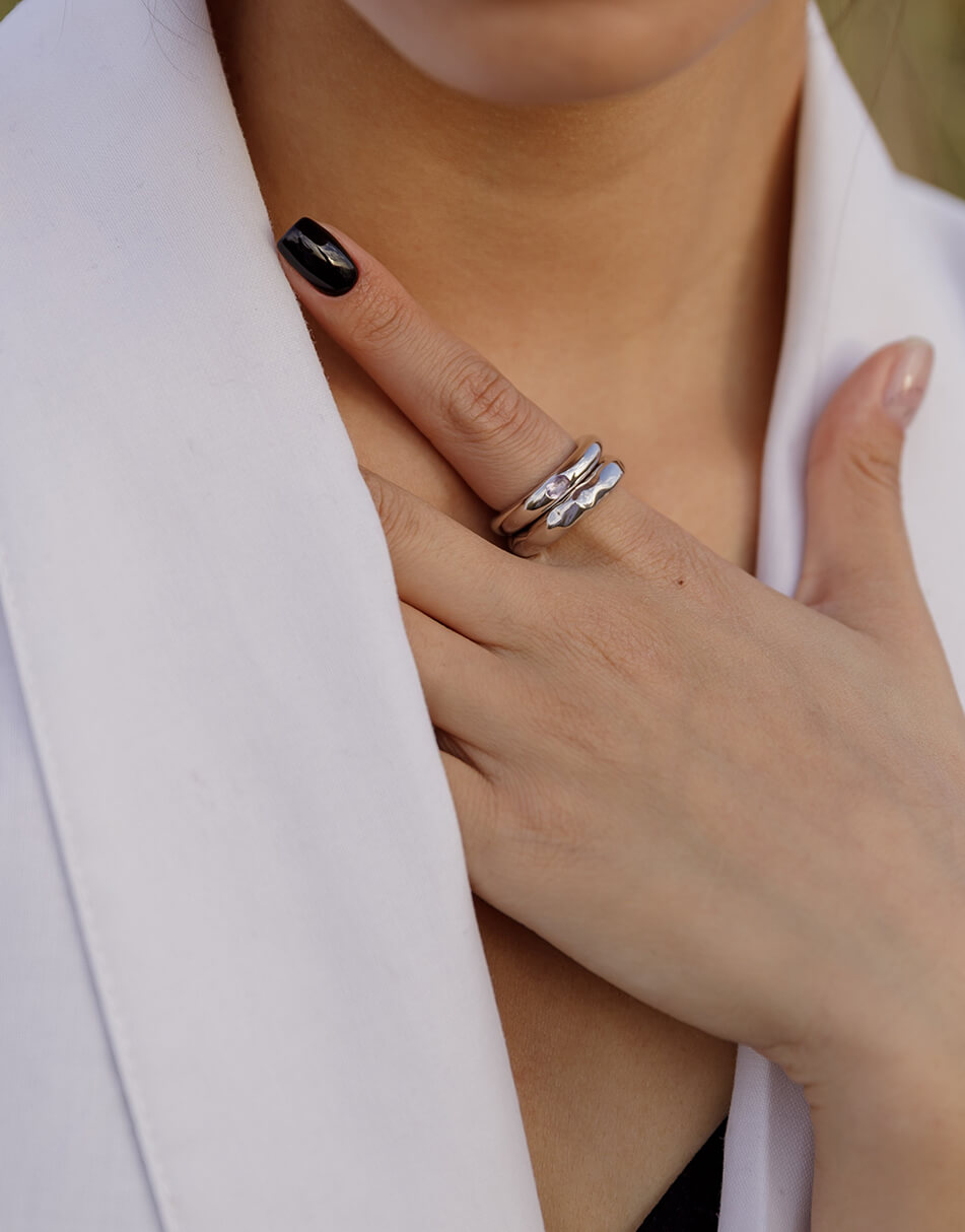 R-007v Каблучка Puffy Violet RIMMART JEWELRY (RAJ_R-007v) - фото 2