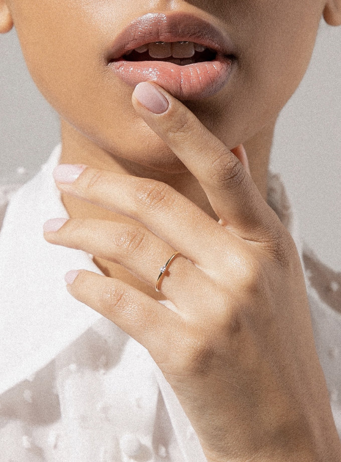 Каблучка з жовтого золота RIMMART JEWELRY (RAJ_R-7950)