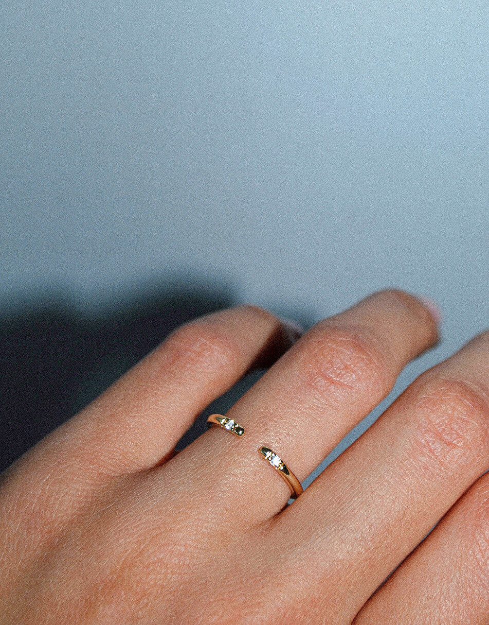 RRA-002-2 Каблучка з жовтого золота RIMMART JEWELRY (RAJ_RRA-002) - фото 2