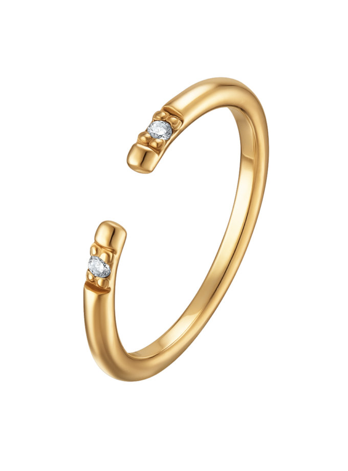 Каблучка з жовтого золота RIMMART JEWELRY (RAJ_RRA-002)