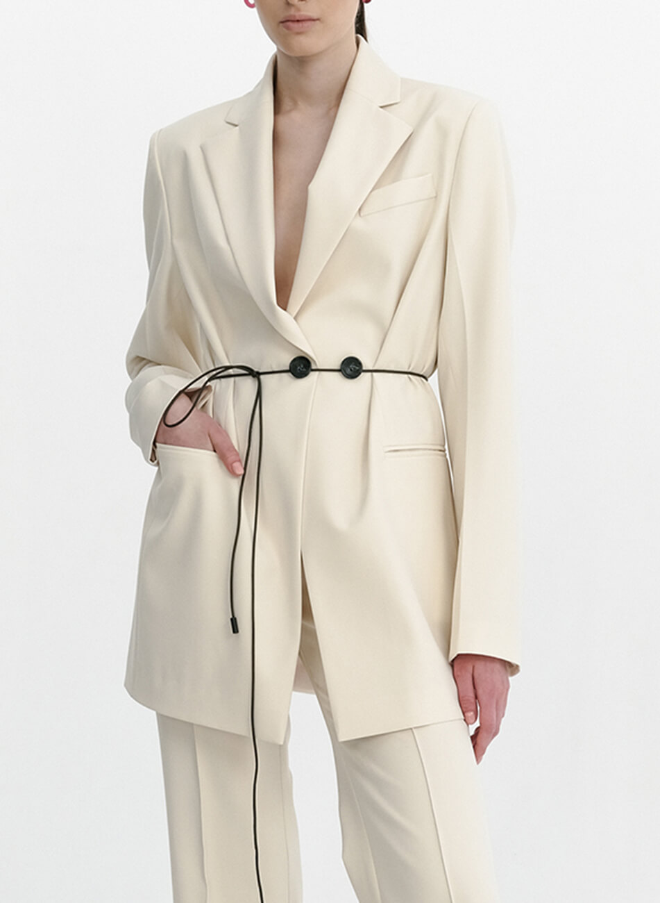 shako, lookbook ss21-26390 Однобортний жакет прямого крою KAPSULA (SHKO_21006002_kapsula) - фото 2