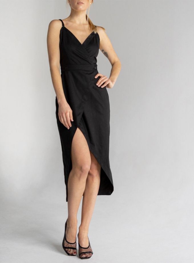 Сарафан на запах з асиметричною спідницею 7/11 SEVEN ELEVEN (SE_SE19_Srfn_Wrp_B) - фото 13