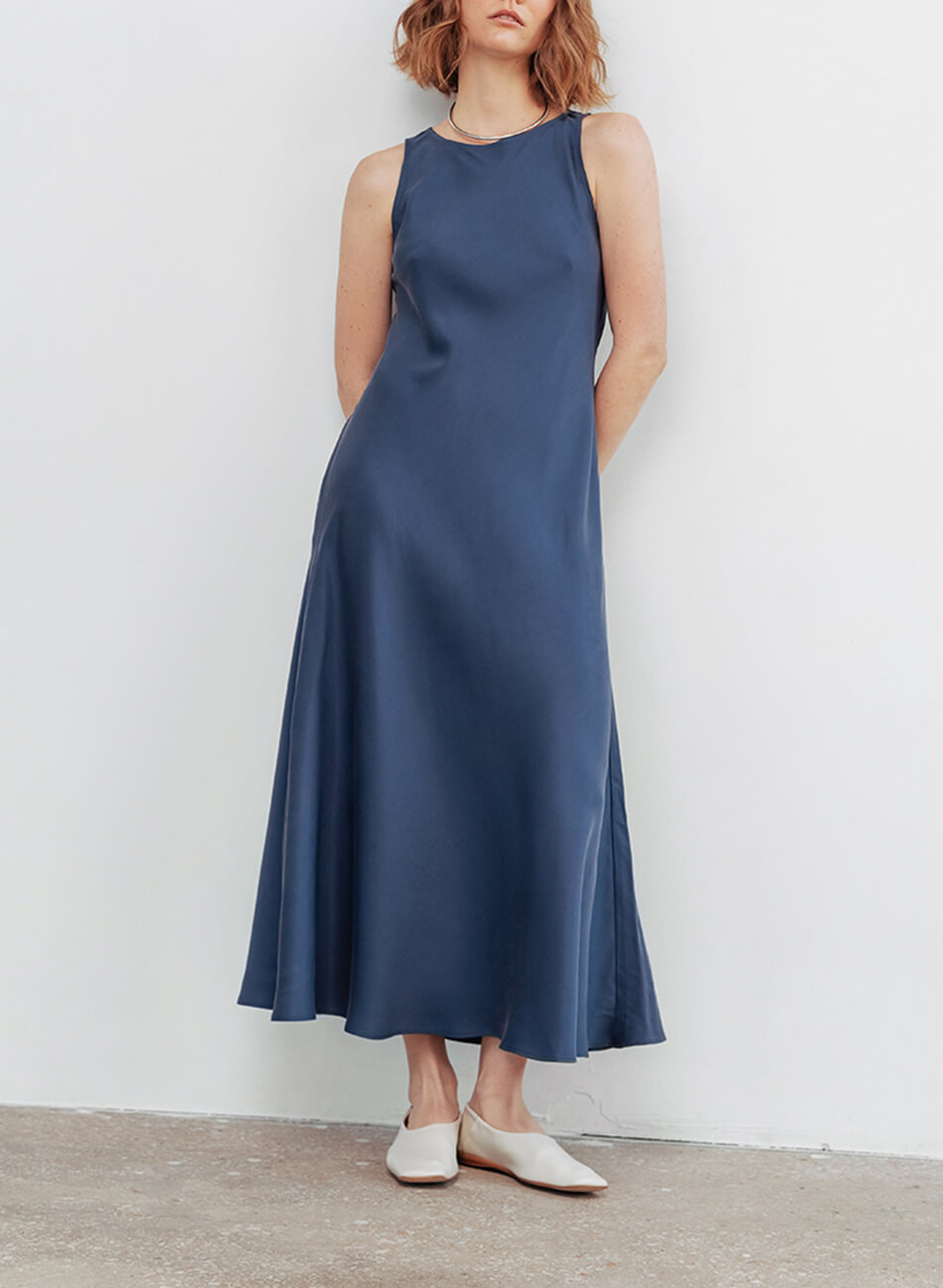 800 (1) Сукня максі з тенсела BALCONY GARMENT (BLCGR_BLCN_800)