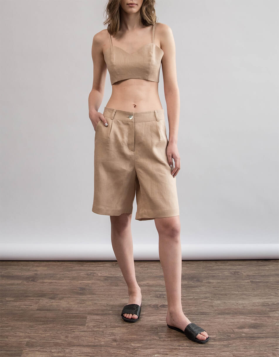 105 Лляні шорти ZHARKO (ZHRK_zk000201-beige)