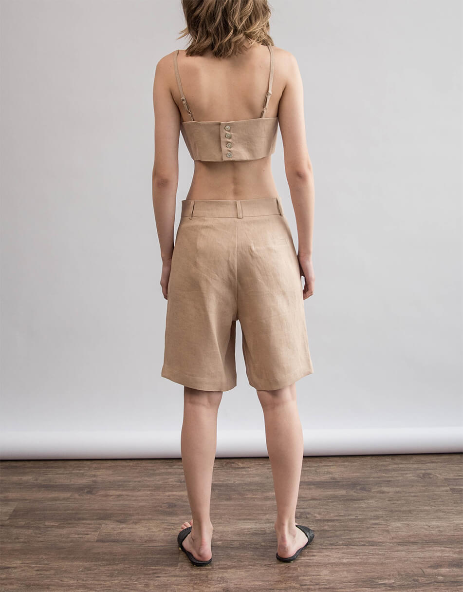 106 Лляні шорти ZHARKO (ZHRK_zk000201-beige) - фото 2