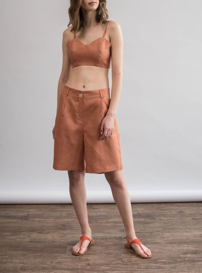 Лляні шорти ZHARKO (ZHRK_zk000201-bronze)