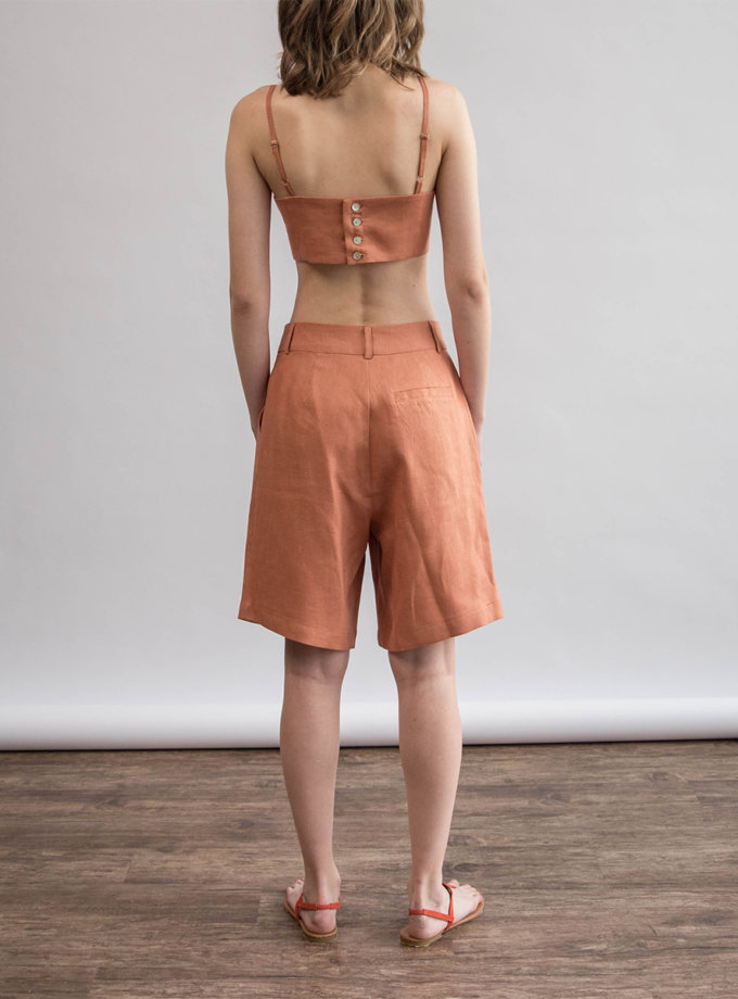 Лляні шорти ZHARKO (ZHRK_zk000201-bronze)