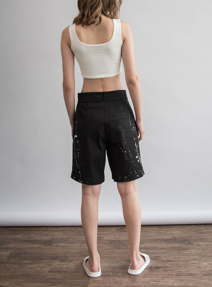 Укорочений топ з бавовни ZHARKO (ZHRK_zbasic0001top-white)