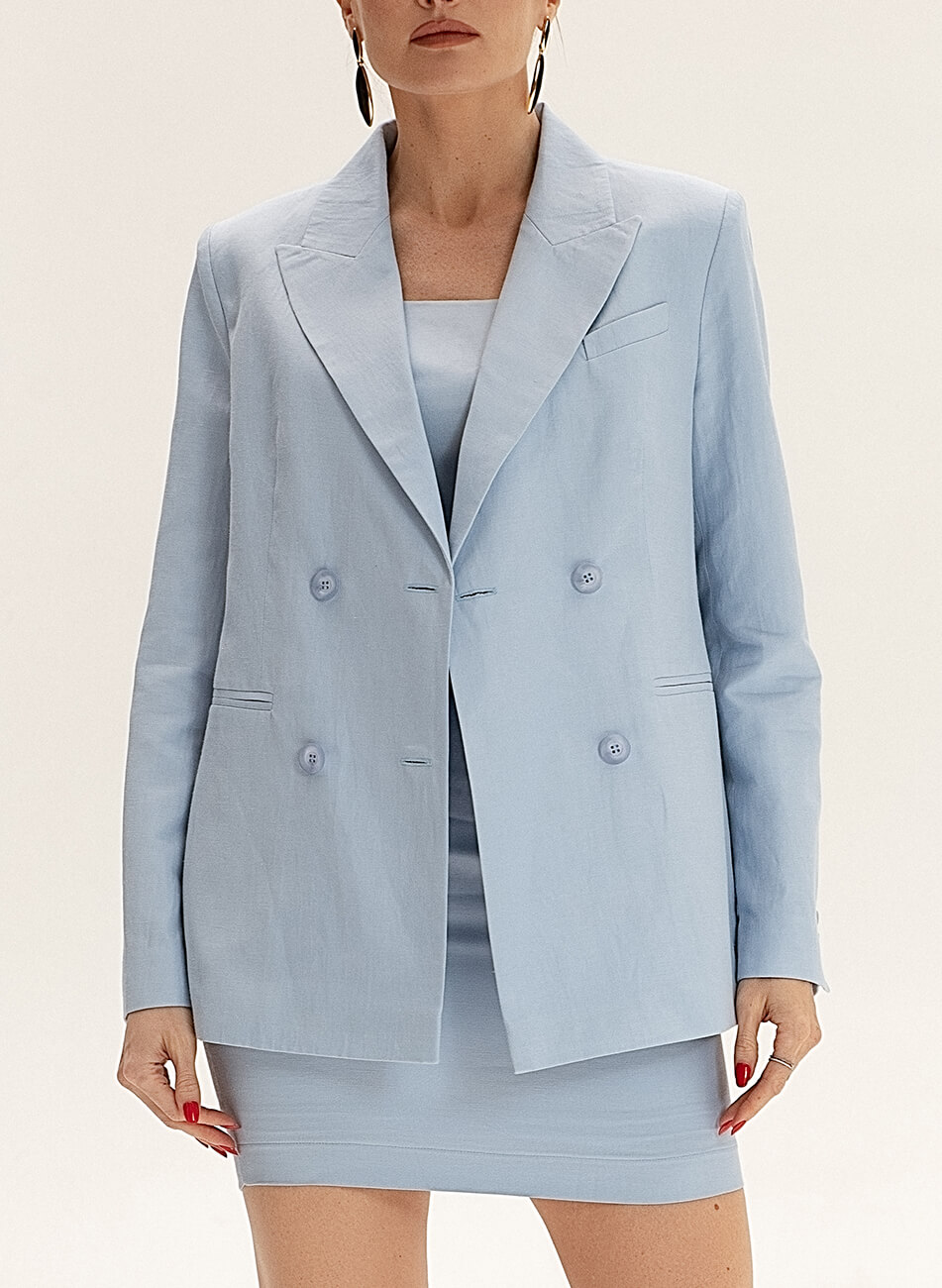 DSC_0335-Edit Двобортний жакет із льону WONDER (WNDR_ss21_lbl_05) - фото 8